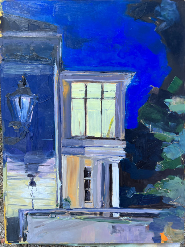 Baden-Baden.30x40, Öl auf Holzplatte, 2023